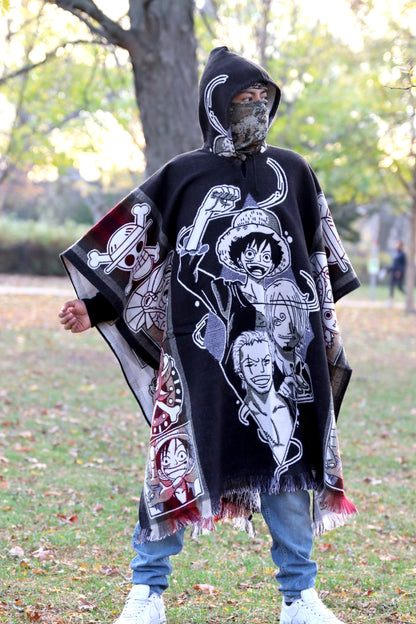 Anime Edition "1 Piece" Hooded Poncho