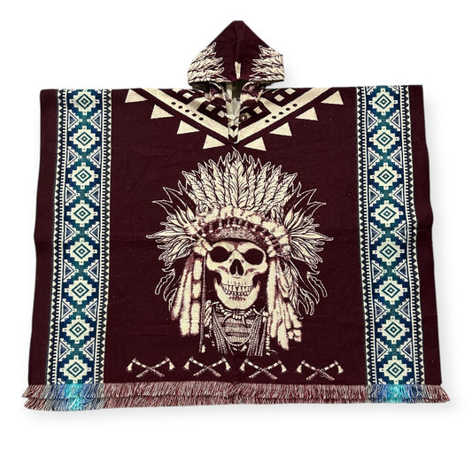 The Native Skull - Alpaca Wool Poncho