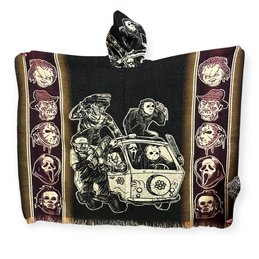 Horror Legends Tale - Hooded Poncho – Alpaca Wool, Halloween Collection.