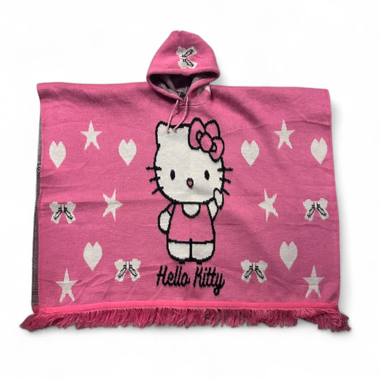 Sweet Bow Hooded Poncho - "Viral Hooded Poncho"